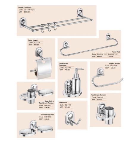 Stainless Steel Eureka Bathroom Accessories