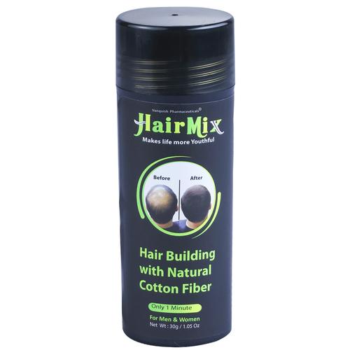 HairMix Hair Fiber for Men & Women - Bottles -30g (Black, Dark Brown, Light Brown)