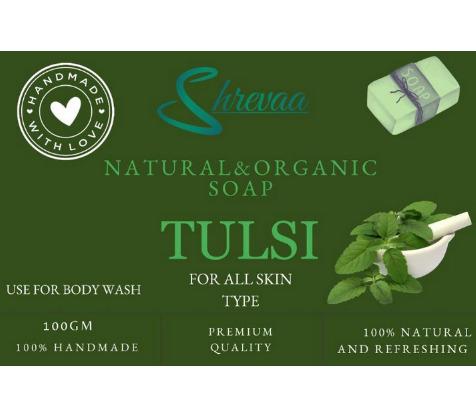 Natural & Organic Hand made Tulsi Bath soap