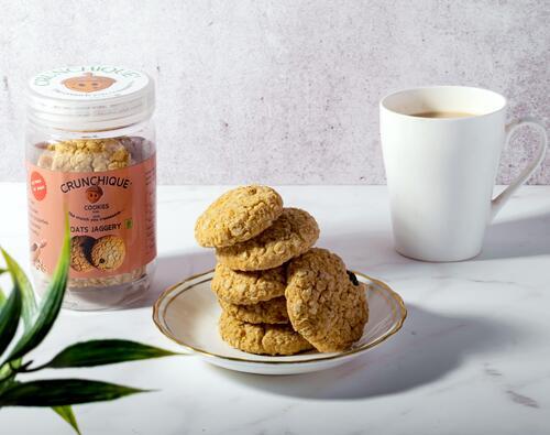 Oats Jaggery Cookies