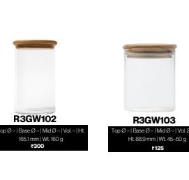GLASS JARS/ WARES