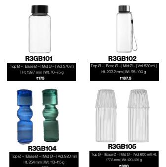 GLASS BOTTLES