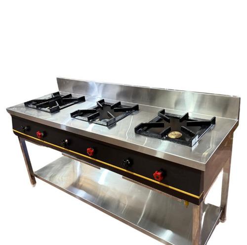3 Burner Indian Cooking Range