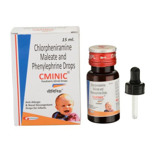 15ml Cminic Chlorpheniramine Maleate Phenylephrine Drops