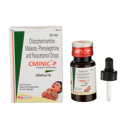 15ml Cminic P Chlorpheniramine Maleate Phenylephrine Paracetamol Drops