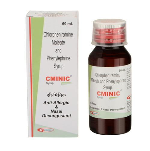 60ml Cminic Chlorpheniramine Maleate Phenylephrine Syrup