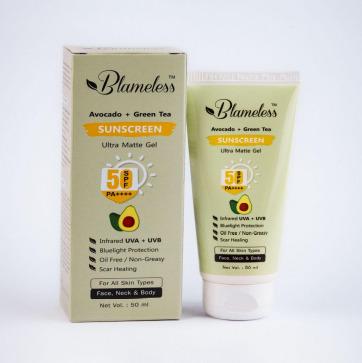 Blameless Avocado + Green Tea Sunscreen SPF 50 PA++++