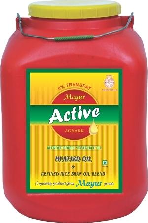 Mustard Oil and Refined Rice Bran Oil Blend