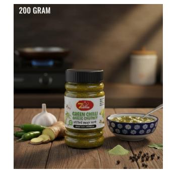 Green Chilli Garlic Chutney 200gm