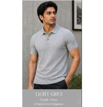 Premium Textured Polo T-Shirt