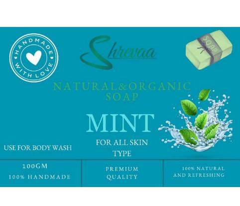 Natural & Organic Hand made Mint Bath soap