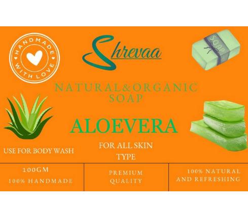 Natural & Organic Hand made Aloevera Bath soap