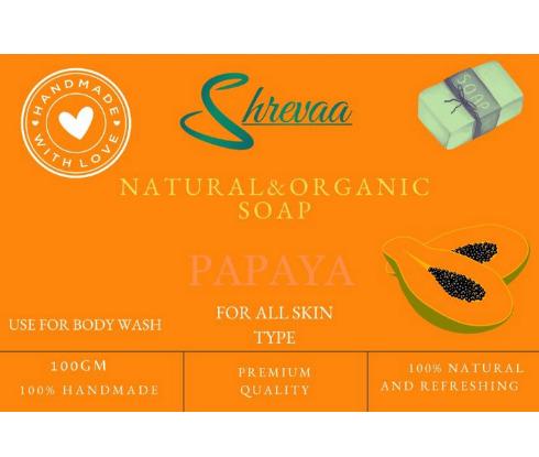 Natural & Organic Hand made Papaya Bath soap