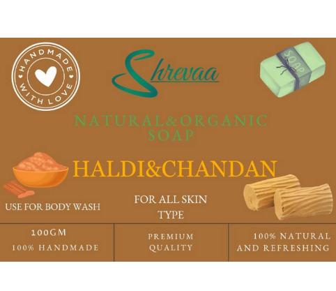 Natural & Organic Hand made Haldi & Chandan Bath soap