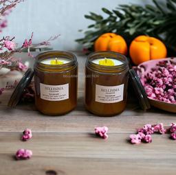 Amber Jar Soy Candles Set of 2
