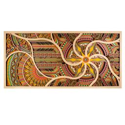 Dynamic Starburst 3D Wood Wall Art