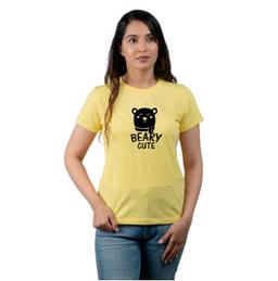 Chombooka Beary Cute Women Half Sleeves T-Shirts
