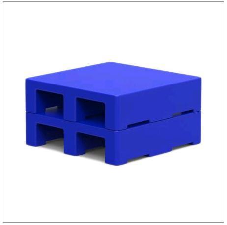 Blue Color 2-Way Plastic Pallet