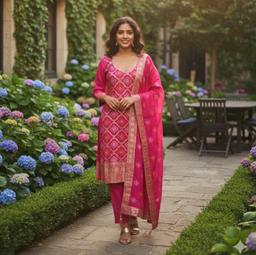 Power loom silk banarsi suits Ready to wear suits