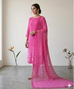 Pre-stitched suit paithani design