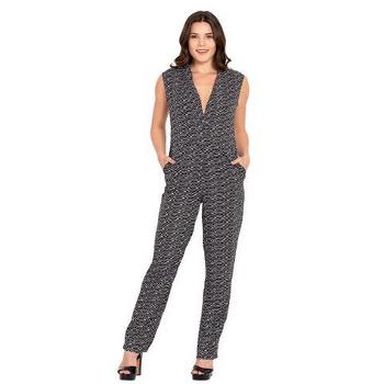 Monochrome Abstract Jumpsuit
