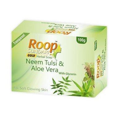 Roop Sundari Gold  Herbal soap 100g Neem Tulsi & Aloe Vera Soap