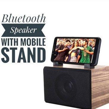 Bluetooth Speaker With Mobile Stand 