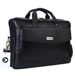 Office Black Leather Bag