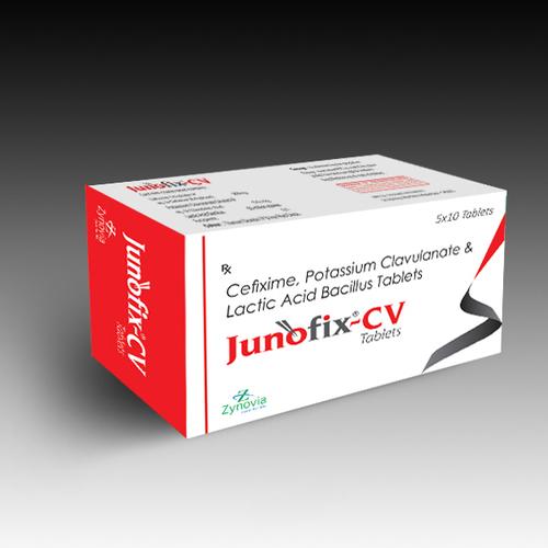 Junofix-CV(Cefixime+Potassium+Clavulanate-Lactic-Acid-Bacillus-Tablets)