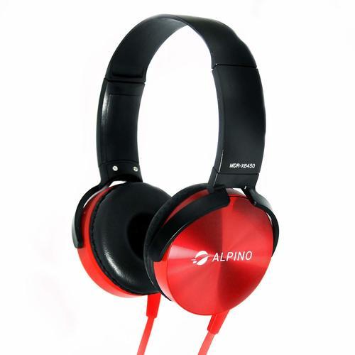 Alpino Downtown Headset Headphone Over The Ear (Red)