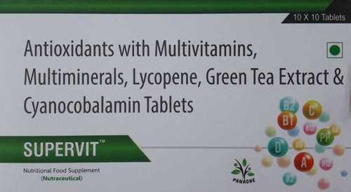 Antioxidants with Multivitamins, Multiminerals, Lycopene, Green Tea Extract & Cynocobalamin Tablets