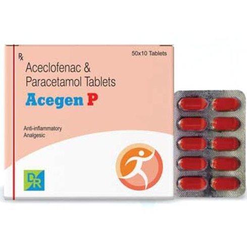 Aceclofenac And Paracetamol Tablets 