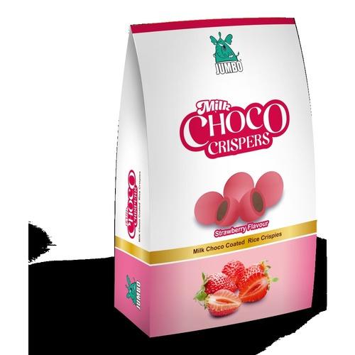 Choco Crispers (Milk Choco Coated Rice Crispies) Strawberry Flavour
