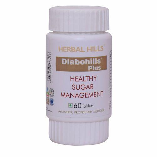 Ayurvedic Medicine for Diabetes - Blood Sugar Control - Diabohills Plus 60 Tablets