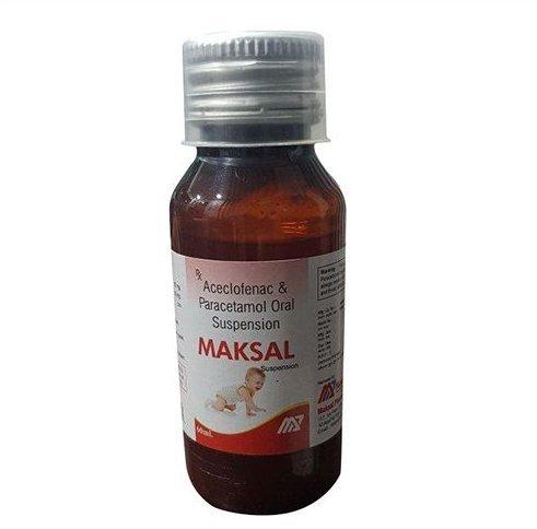 MAKSAL (Aceclofenac And Paracetamol Oral Suspension)