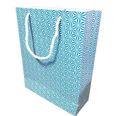 Blue Printed Gift Bag  