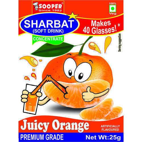 Soft Drink Concentrate for 40 Glasses - Juicy Orange Flavour