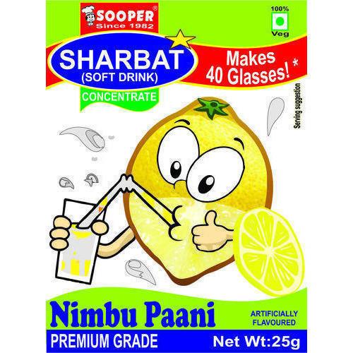 Soft Drink Concentrate for 40 Glasses - Nimbu Paani Flavour