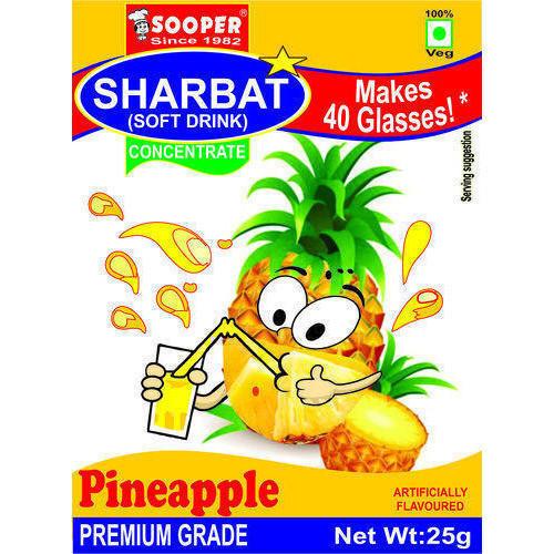 Soft Drink Concentrate for 40 Glasses - Pineapple Flavour