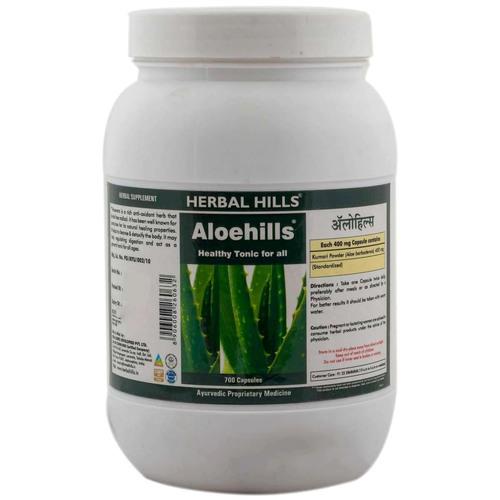 Aloevera capsule for healthy skin & Digestion - Aloehills 700 capsule