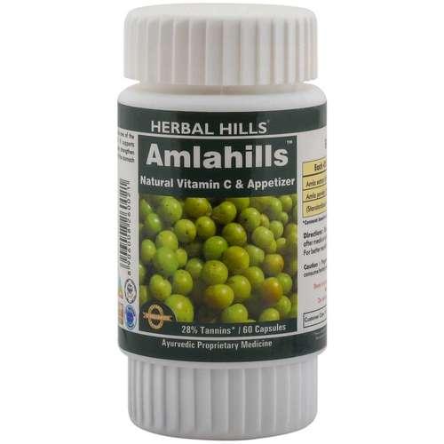 Amla Capsule for Healthy Hair & Digestion - Amlahills 60 Capsule