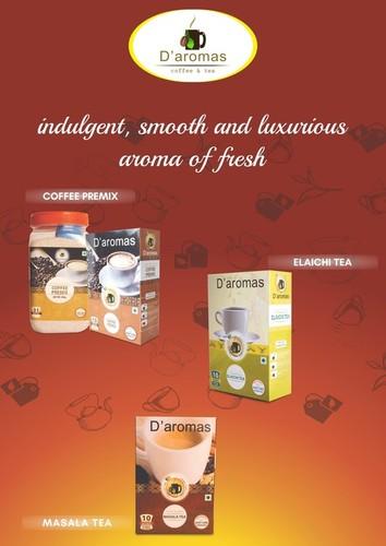 D'aromas Coffee Premix, Elaichi Tea, Masala Tea