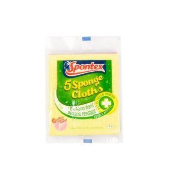Spontex 5 Sponge Cloth Scrubber