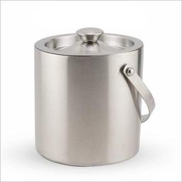 SS Double Wall Round Ice Bucket