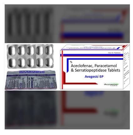 Aceclofenac, PCM, Serratiopeptidase Tablets