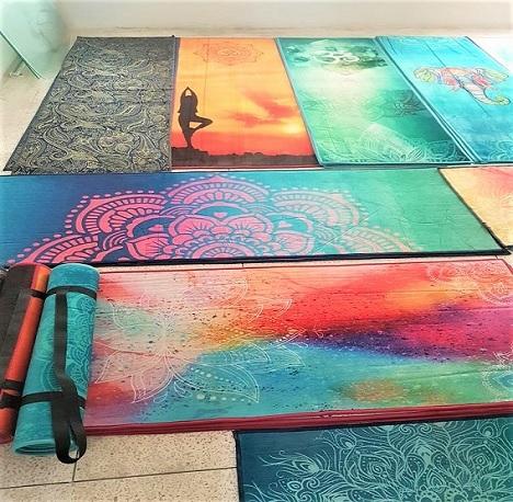 DIGITAL PRINT YOGA MAT WITH RUBBER BACKING , VERY SOFT IN USE