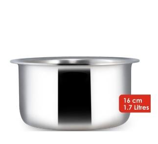 3 Ply Stainless Steel Cooking Pot 16cm (1.7 Litres)