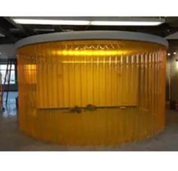 Yellow Transparent PVC Strip Curtain