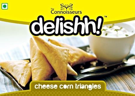 Cheese Corn Triangles
