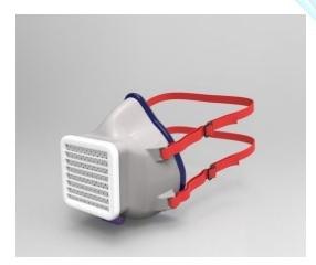 XD100 - Half Face Reusable Respirator Mask - Assembed view